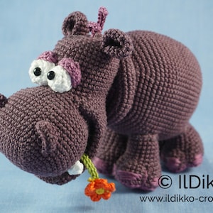 Amigurumi Pattern Hippolyte the Hippo English Version image 1