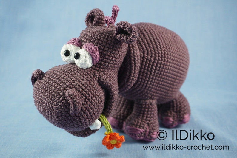 Amigurumi Pattern Hippolyte the Hippo English Version image 1