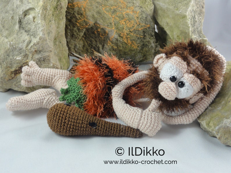 Amigurumi Pattern Clifford the Caveman English Version image 10