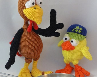 Amigurumi Pattern Set - Paul and Chuck - English Version