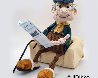 Amigurumi Pattern - Grandpa Greg - English Version