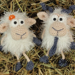 Amigurumi Pattern - Baarney & Baarb the Sheep - English Version