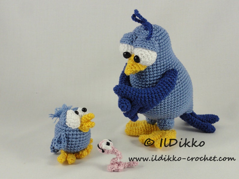 Amigurumi Pattern Burton and Bertie the Birds English Version image 4