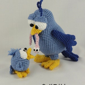 Amigurumi Pattern Burton and Bertie the Birds English Version image 1