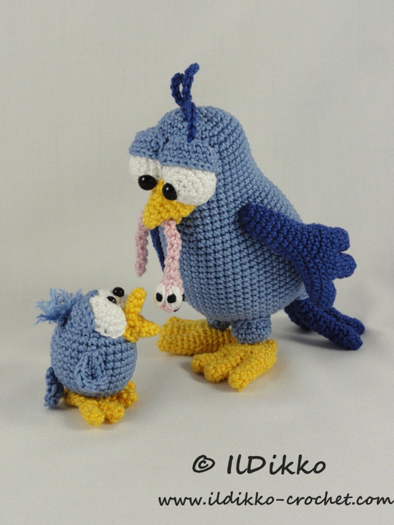 Amigurumi Pattern Burton and Bertie the Birds English Version image 1