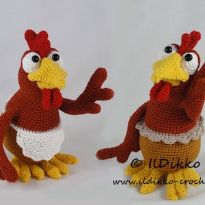 Amigurumi Pattern - Poultry Paula and Paulette - English Version