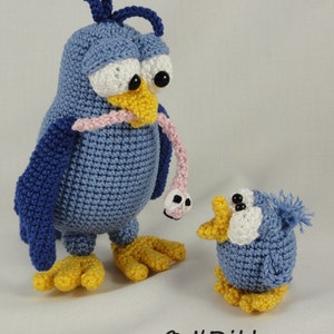 Amigurumi Pattern Burton and Bertie the Birds English Version image 2