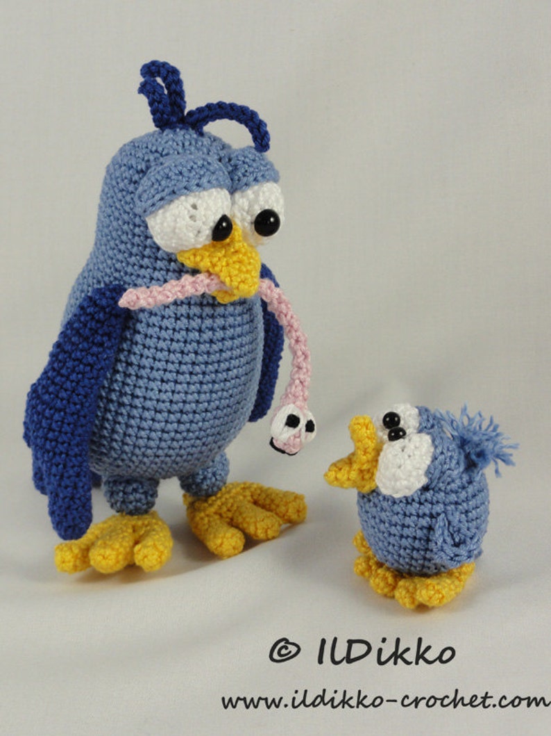 Amigurumi Pattern Burton and Bertie the Birds English Version image 2