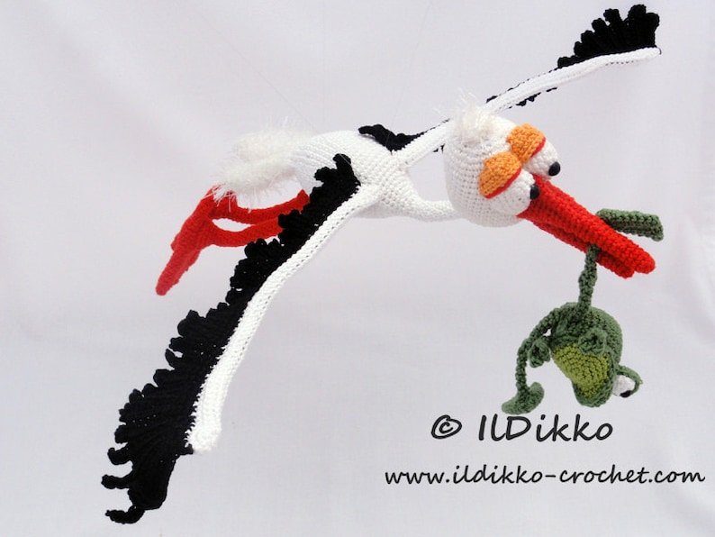 Аист крючком схема и описание бесплатно