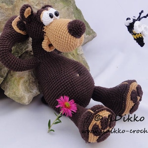 Amigurumi Häkel Muster - Bernhard der Bär - Deutsche Anleitung