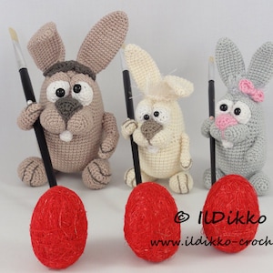 Amigurumi Pattern - Easter Bunnies - English Version