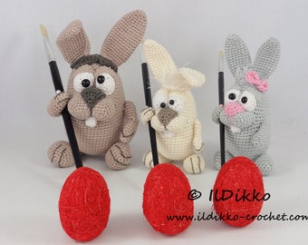 Amigurumi Pattern - Easter Bunnies - English Version
