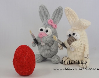 Amigurumi Pattern - Easter Bunny XS - English Version