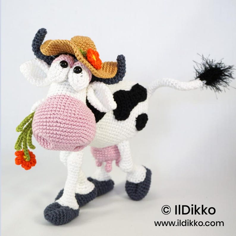 Amigurumi Animal Crochet Pattern – MOONA LISA the Cow by IlDikko – English Version PDF image 5
