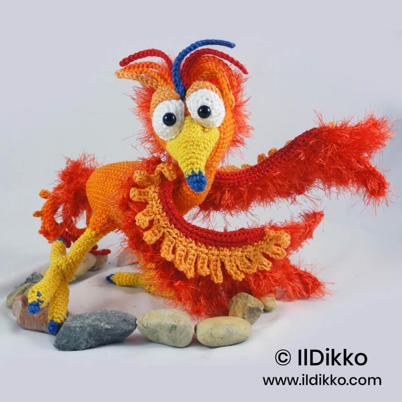Amigurumi Häkel Muster - Felix der Phönix - Deutsch & Englisch PDF image 11