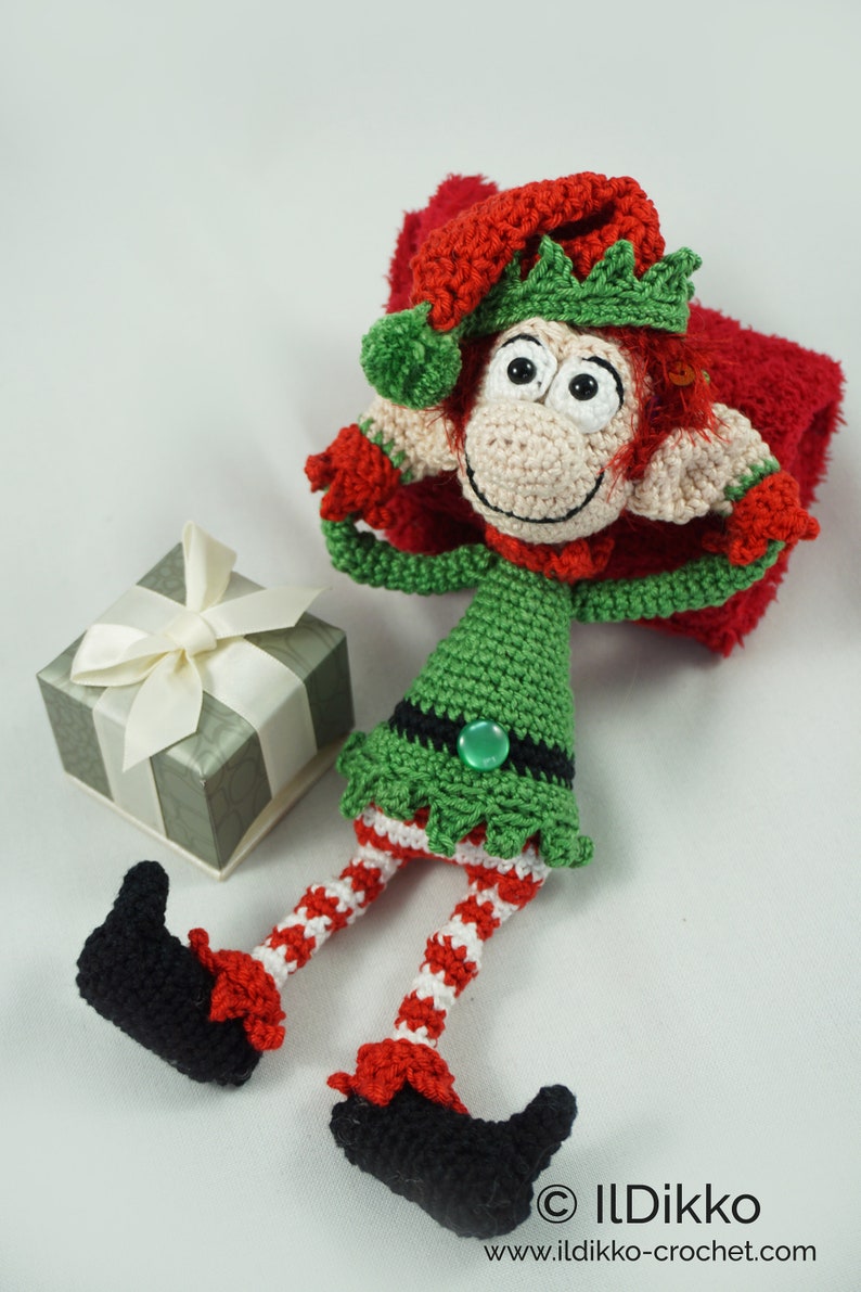 Amigurumi Pattern Christmas Elf XS English Version zdjęcie 5