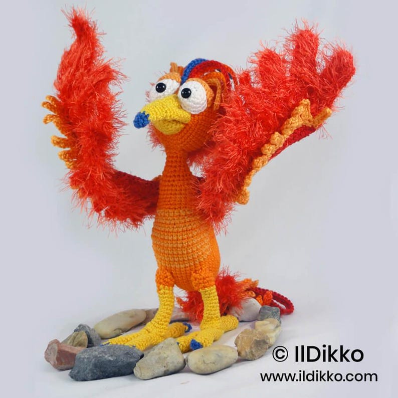 Amigurumi Häkel Muster - Felix der Phönix - Deutsch & Englisch PDF image 13