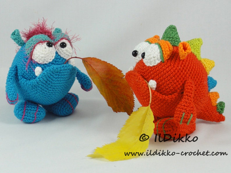 Amigurumi Pattern Monty and Myrtle the Monsters English Version image 2