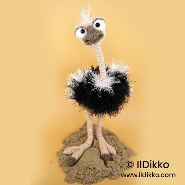 Amigurumi Pattern - Oswald the Ostrich - English Version