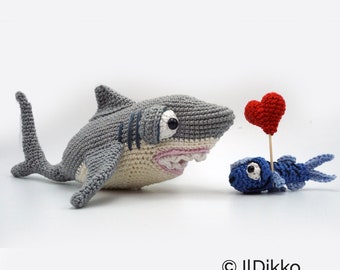 Amigurumi Pattern - Sharkira XL and Ramona the Remora - English Version