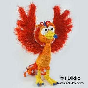 Amigurumi Häkel Muster - Felix der Phönix - Deutsch & Englisch PDF image 18