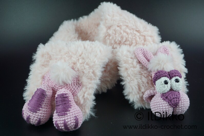 Scarf Crochet Pattern Bunny Scarf English Version Bild 9