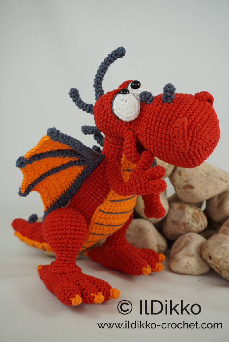 Amigurumi Pattern Drew the Dragon English Version image 7