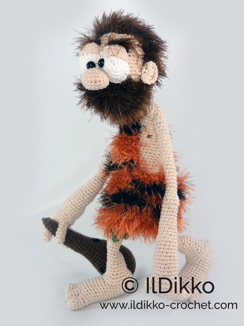 Amigurumi Pattern Clifford the Caveman English Version image 2