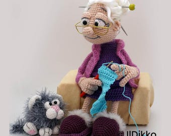 Amigurumi Pattern - Granny Griselda - English Version
