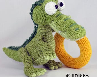 Amigurumi Tier Häkelanleitung – KONRAD das Krokodil mit Schwimmring von IlDikko – Deutsche Anleitung PDF