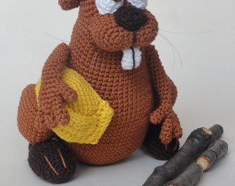 BOB the Beaver – Amigurumi Animal Crochet Pattern PDF by IlDikko