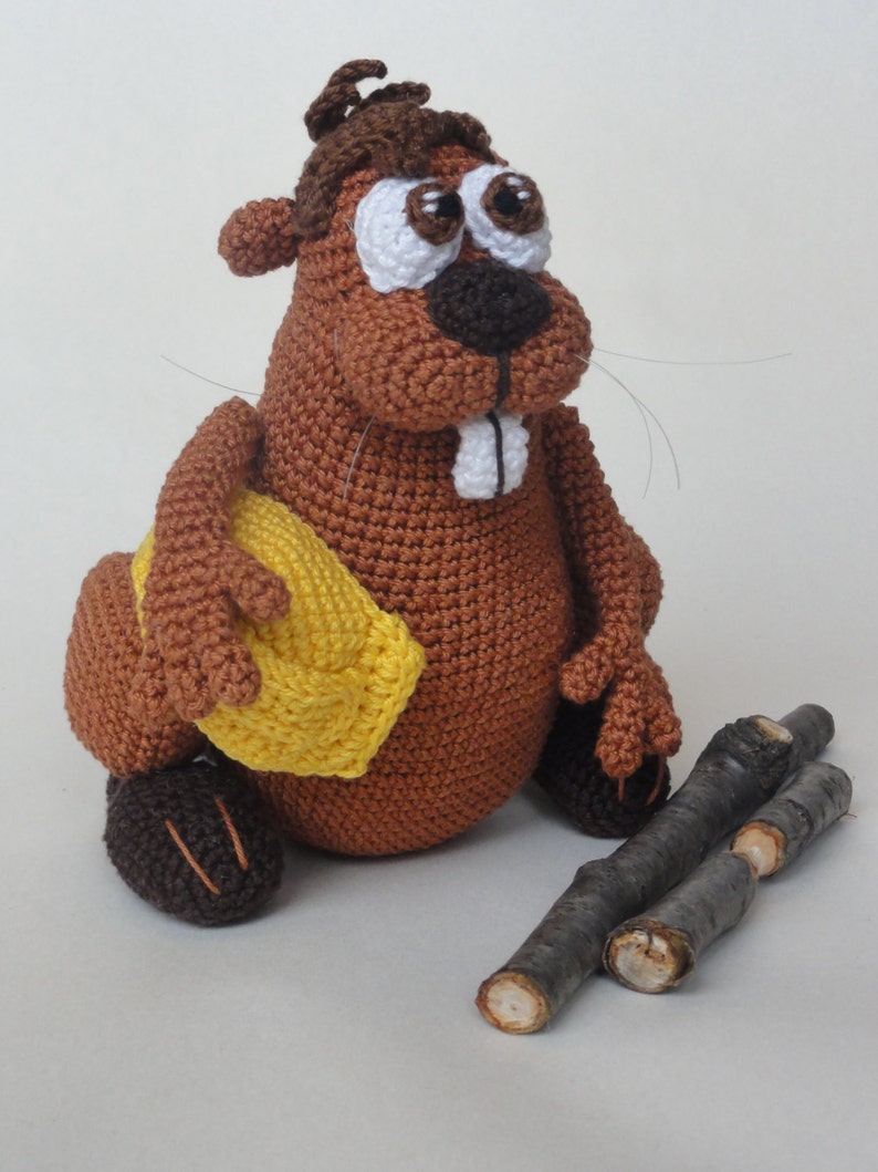 Amigurumi Pattern Bob the Beaver English Version image 1