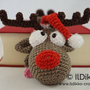 Amigurumi Pattern Rudolf the Reindeer Bookmark English Version image 2