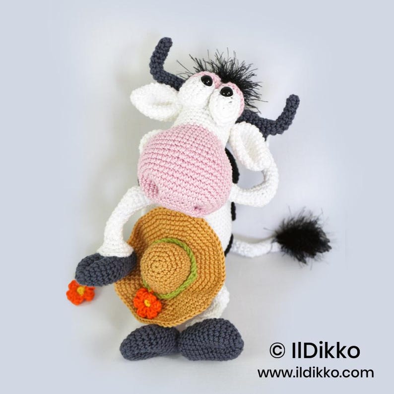 Amigurumi Animal Crochet Pattern – MOONA LISA the Cow by IlDikko – English Version PDF image 2
