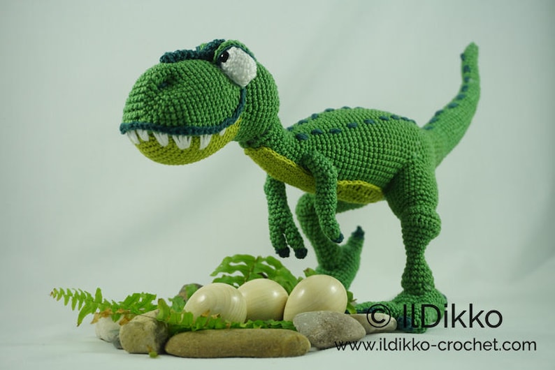 Amigurumi Pattern T-mothy the T-rex English Version image 1