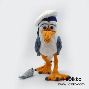 Amigurumi Häkel Muster - Möbius die Möwe - Deutsche Anleitung