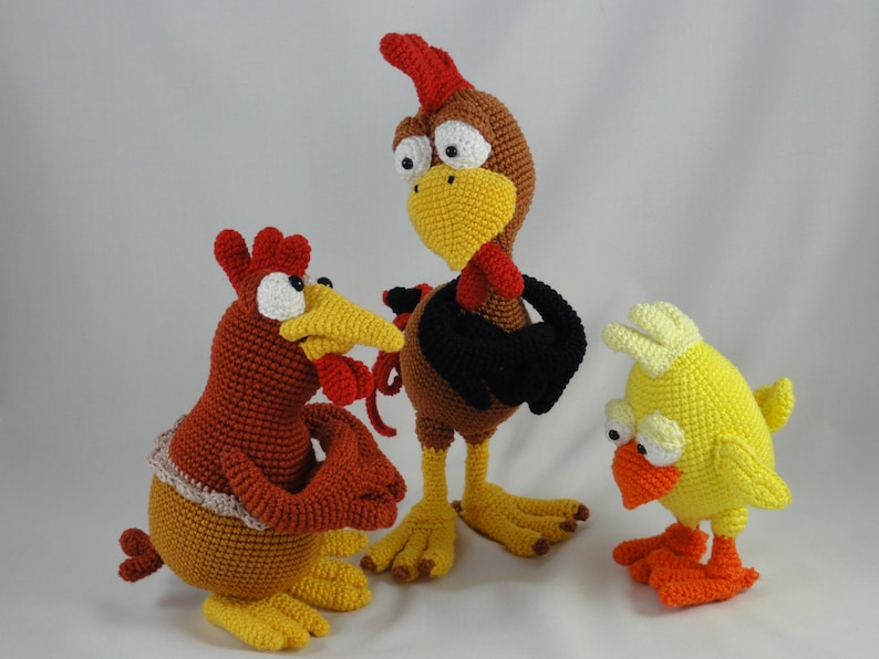 Amigurumi Pattern Set Poultry Family English Version imagen 5