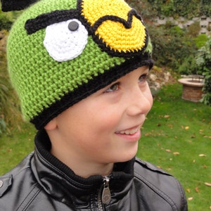 Hat Crochet Pattern Green Birdy Beanie Hat English Version image 3