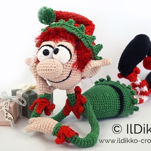 Amigurumi Pattern Christmas Elf English Version image 1