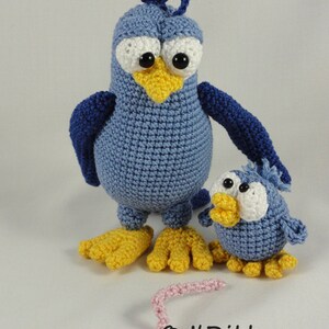 Amigurumi Pattern Burton and Bertie the Birds English Version image 5