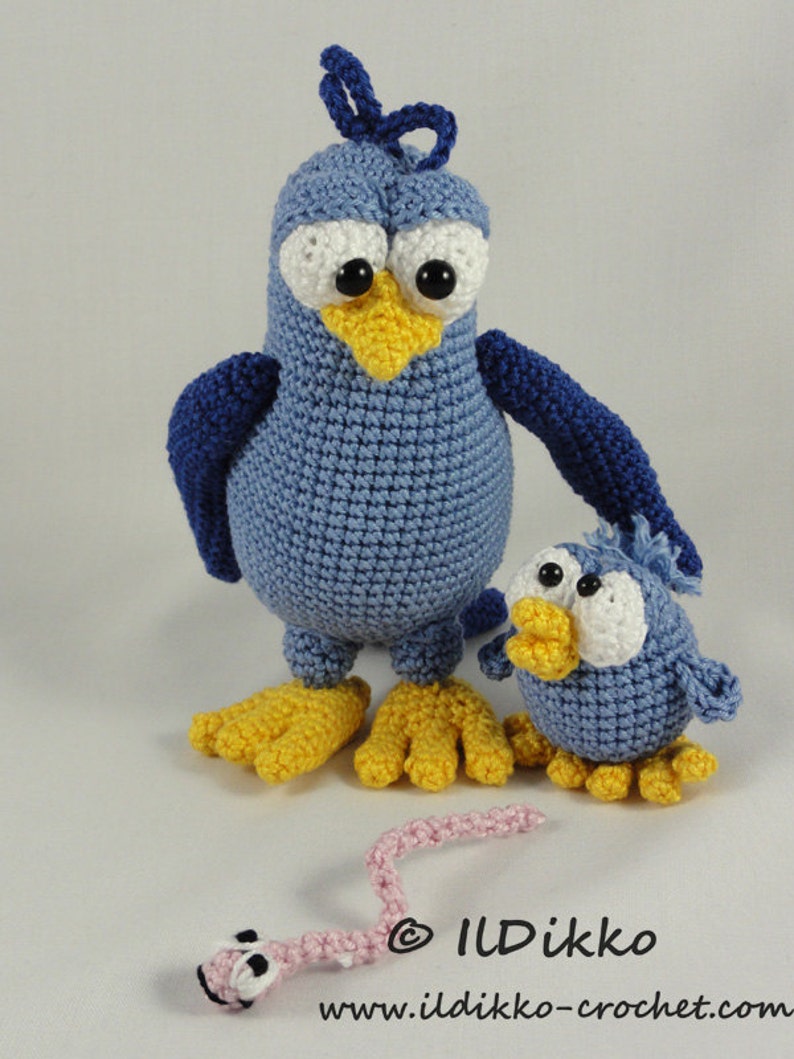 Amigurumi Pattern Burton and Bertie the Birds English Version image 5