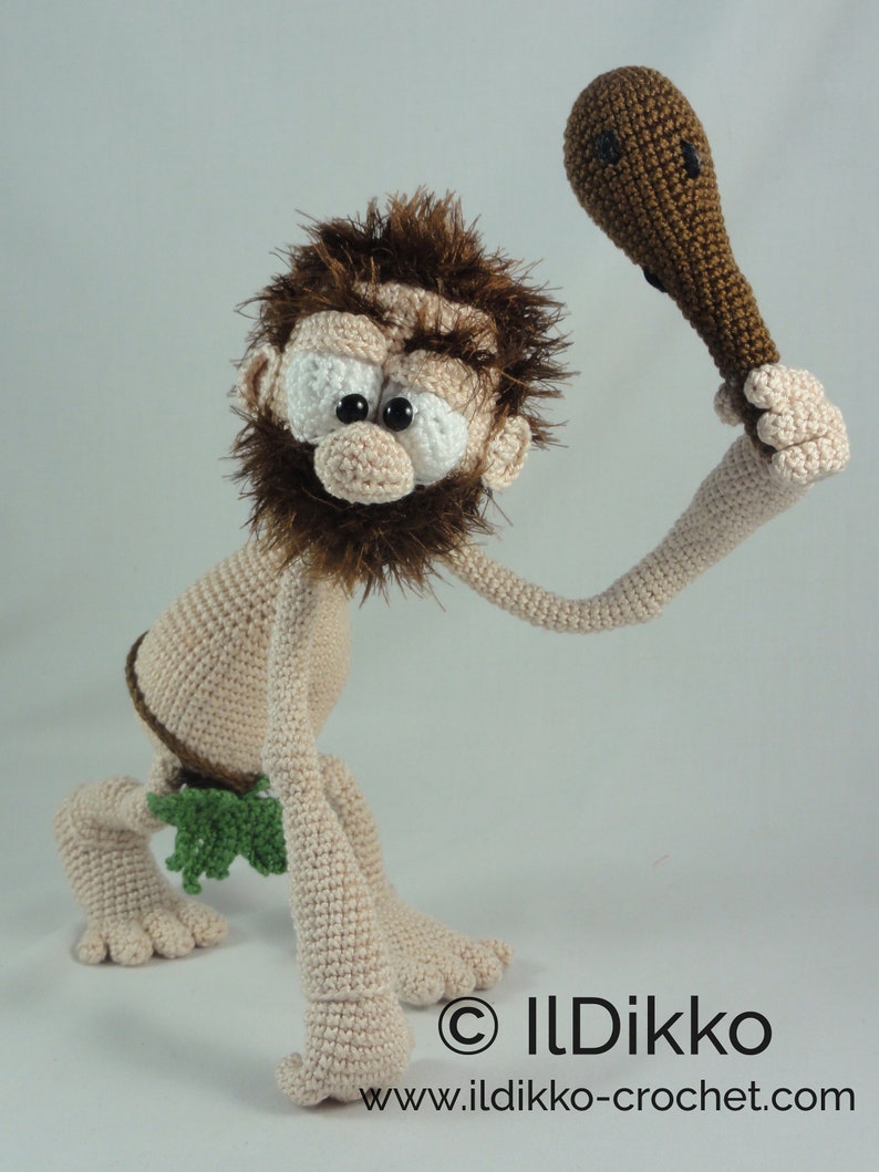 Amigurumi Pattern Clifford the Caveman English Version image 5