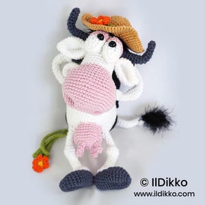 Amigurumi Animal Crochet Pattern – MOONA LISA the Cow by IlDikko – English Version PDF image 4