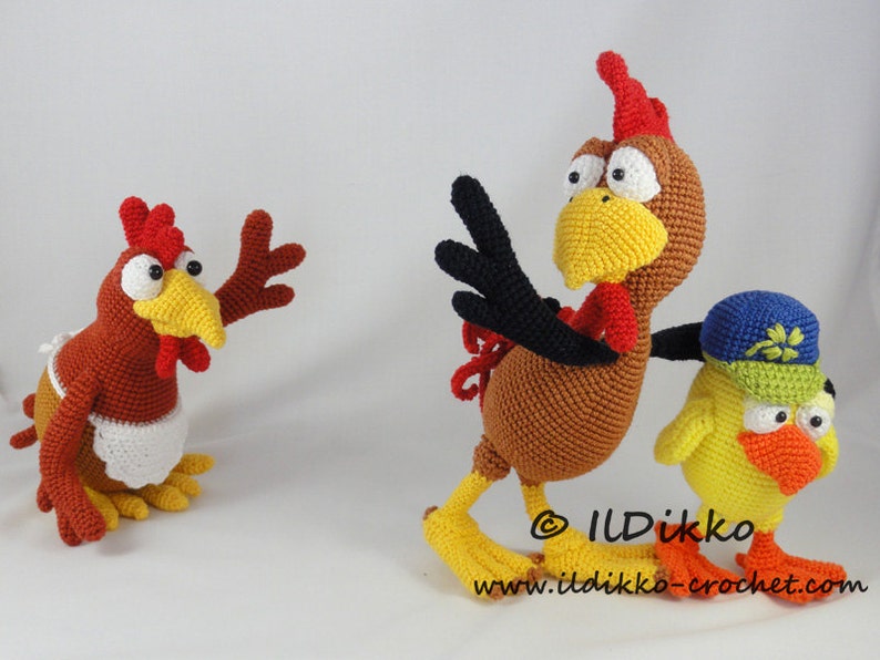 Amigurumi Pattern Set Poultry Family English Version imagen 3