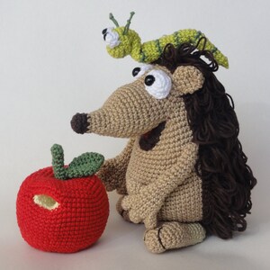 Amigurumi Pattern Quilliam the Hedgehog and William the Worm English Version image 2