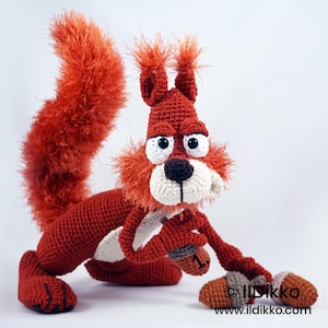 Amigurumi Pattern - Sid the Squirrel - English Version