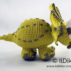 Amigurumi Pattern Trevor the Triceratops English Version image 10