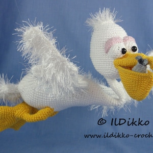 Amigurumi Pattern - Pablo the Pelican - English Version