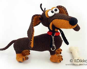 Amigurumi Pattern - Dash the Dachshund - English Version