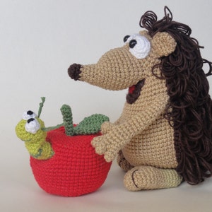 Amigurumi Pattern Quilliam the Hedgehog and William the Worm English Version image 3